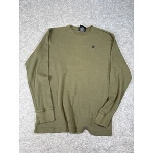 Vintage Y2K Southpole Long Sleeve Thermal Shirt Mens L Waffle Knit Casual Retro